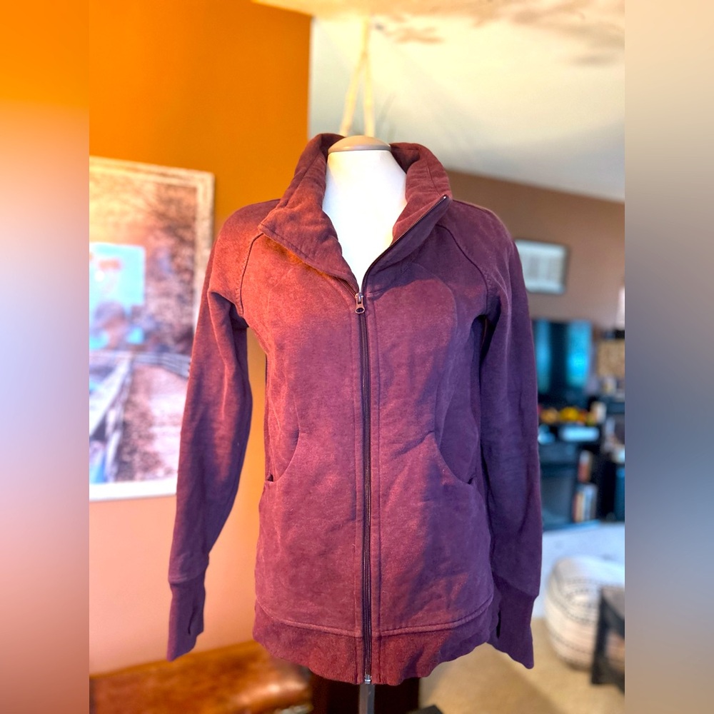 Lulumelon purple/red zip up hoodie